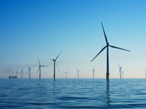 Offshore wind turbines by Nicholas Doherty